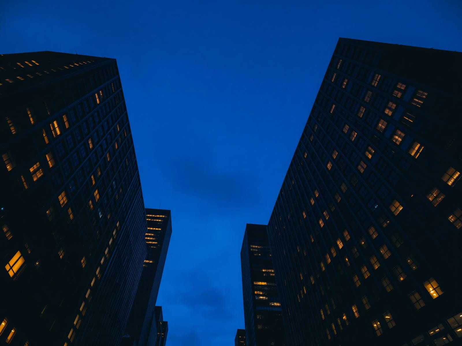 Financial district skyline